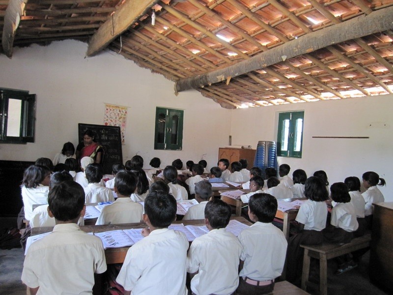 Surya Bharti school is English medium and using CBSE curriculum. 