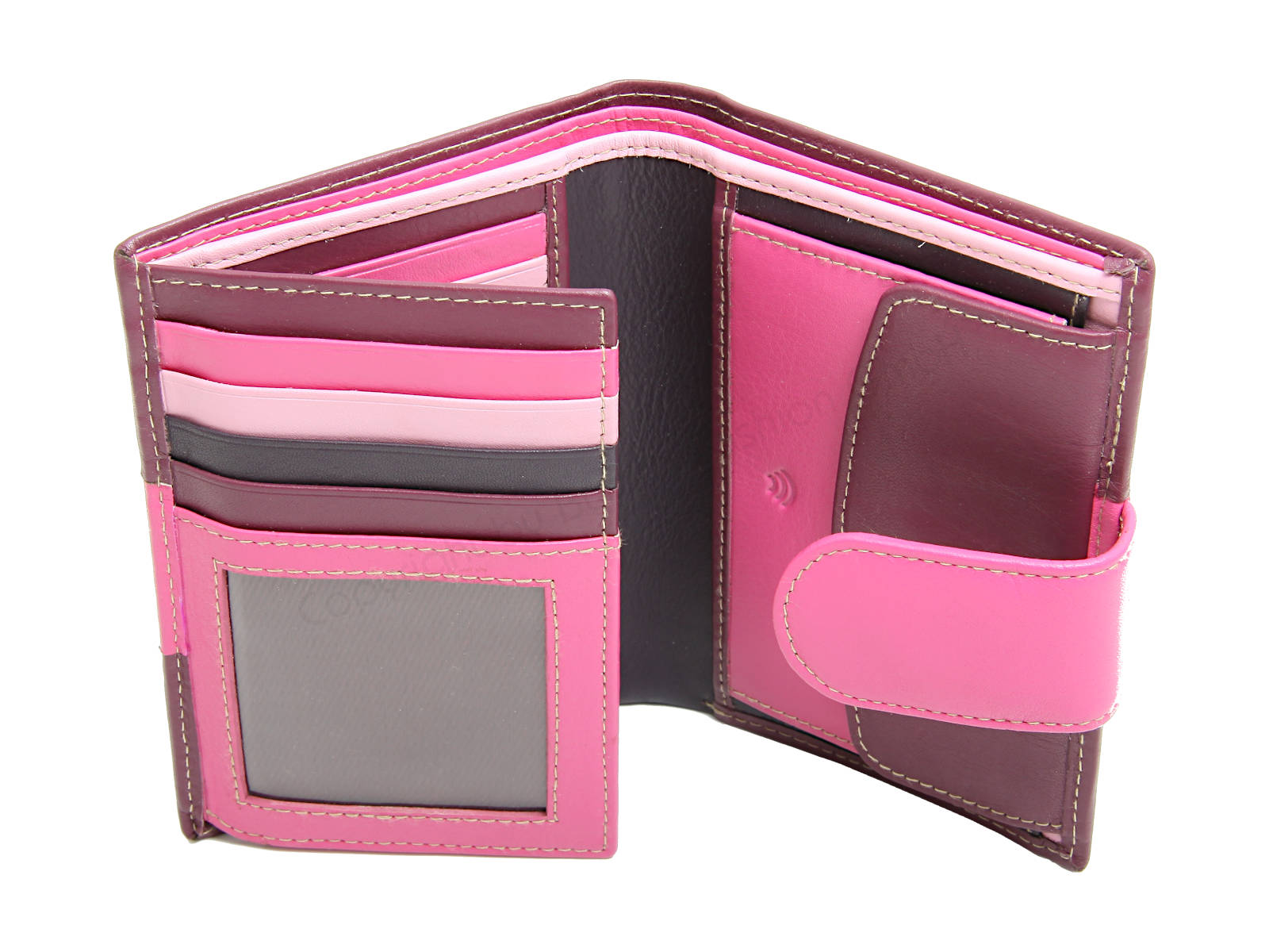 Portemonnaie Nr. 3405 - Multicolor Fuchsia - Portemonnaie Paradies