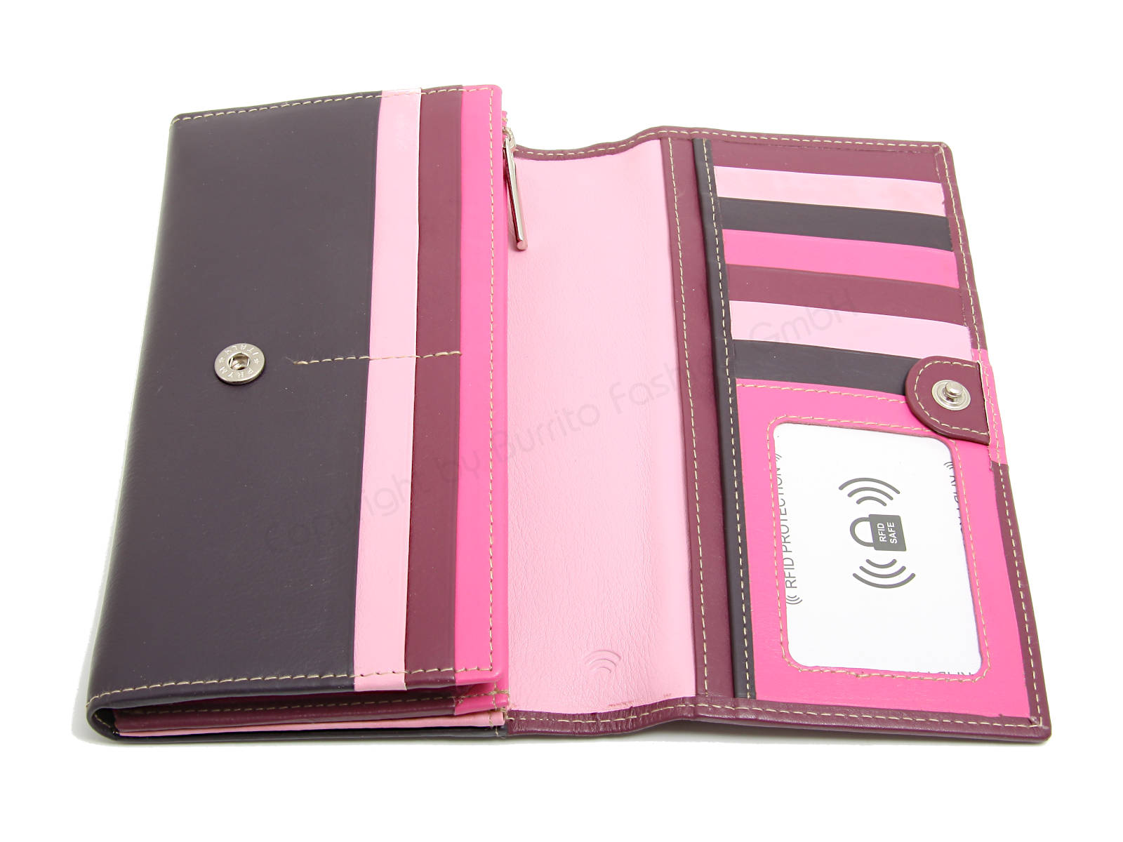 Portemonnaie Nr.3804 - Multicolor Fuchsia - Portemonnaie Paradies