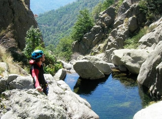 canyoning in fresh waters