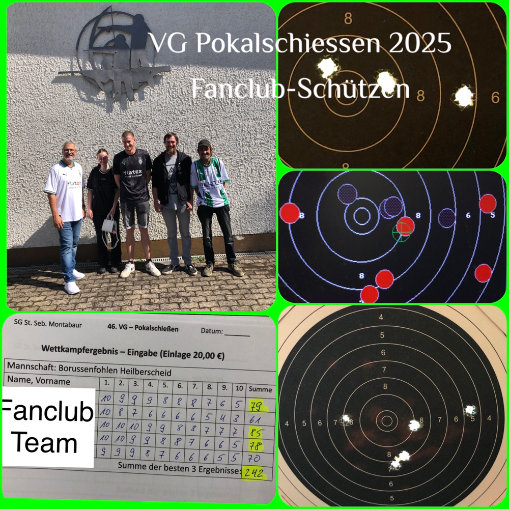 Borussenfohlen-Schützen treffen auch die Scheibe 🎯😉👍