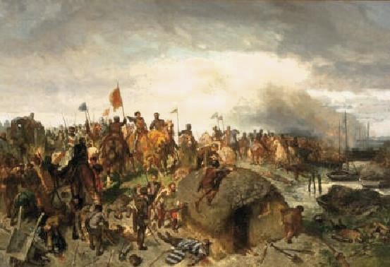 Rochussen, Charles 1856 Floris V in de slag bij Vroonen, 1272  Museum Boijmans te Rotterdam