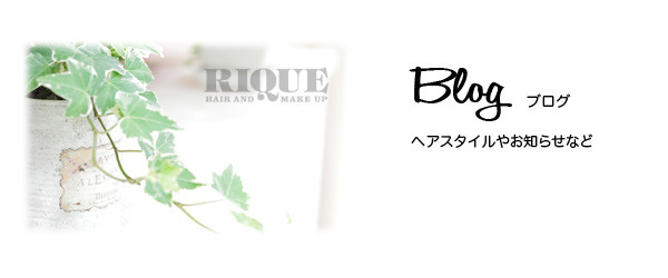 RIQUEのブログ紹介