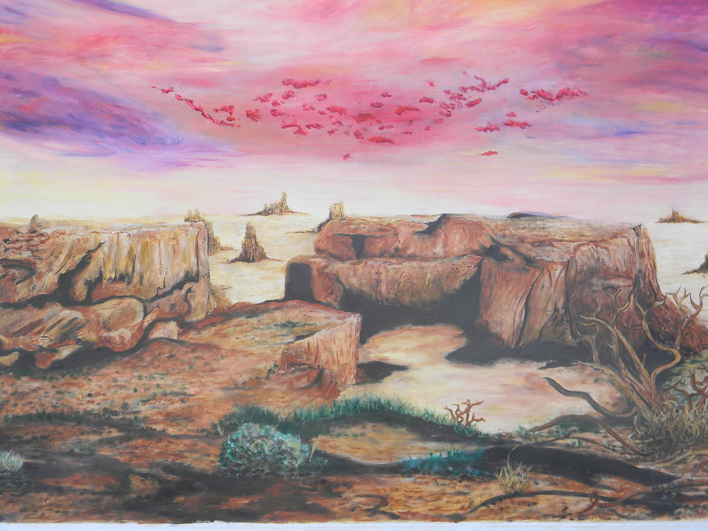 Arizona II, 2009, olio su tela, 120 x 130