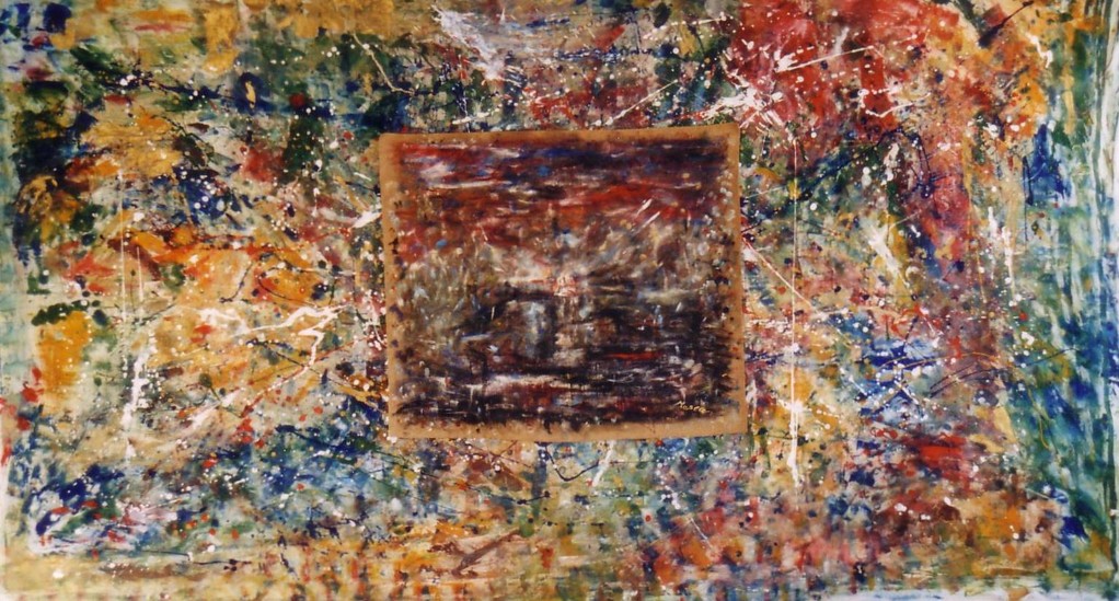PAESAGGI DELL'IO E DELL'ES, 2006, olio su tela, 129x238