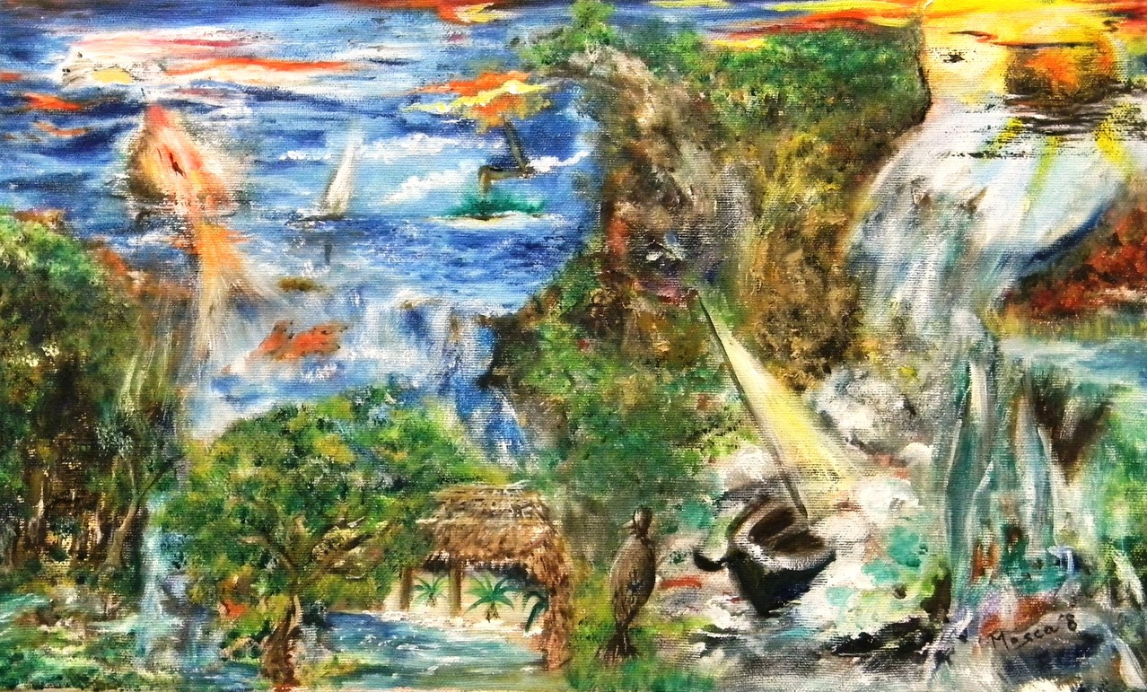 Paesaggio dell'IO Ideale, 2008, olio su tela, 30 x 50 
