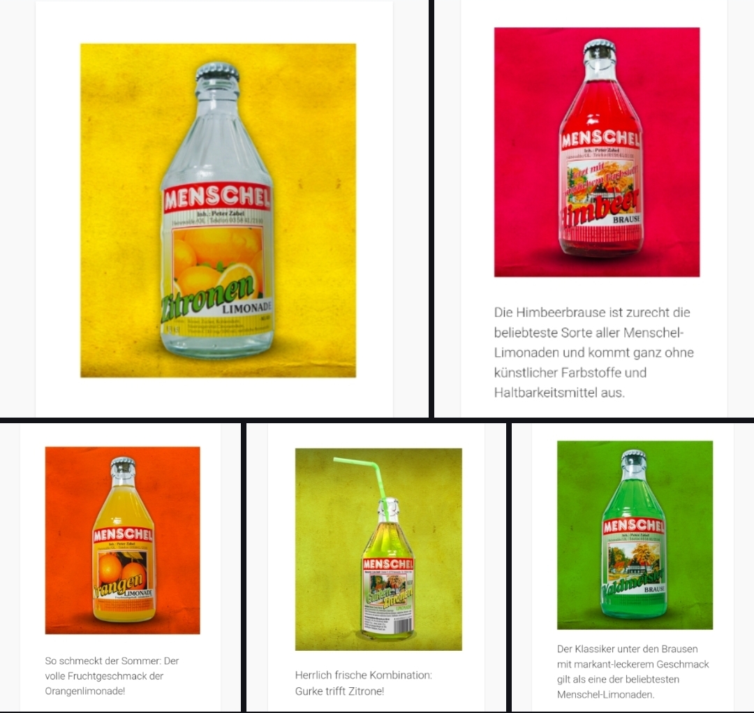 Menschel Limonade, Brause bei getränkeberlin.de