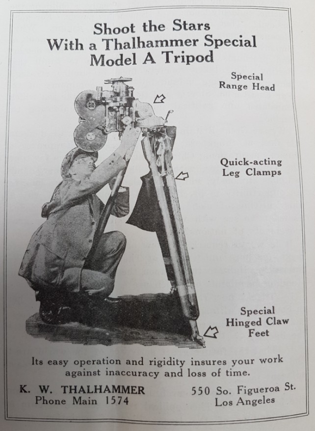 wunderbare Stativwerbung - man beachte die +90° Möglichkeit des Kopfes