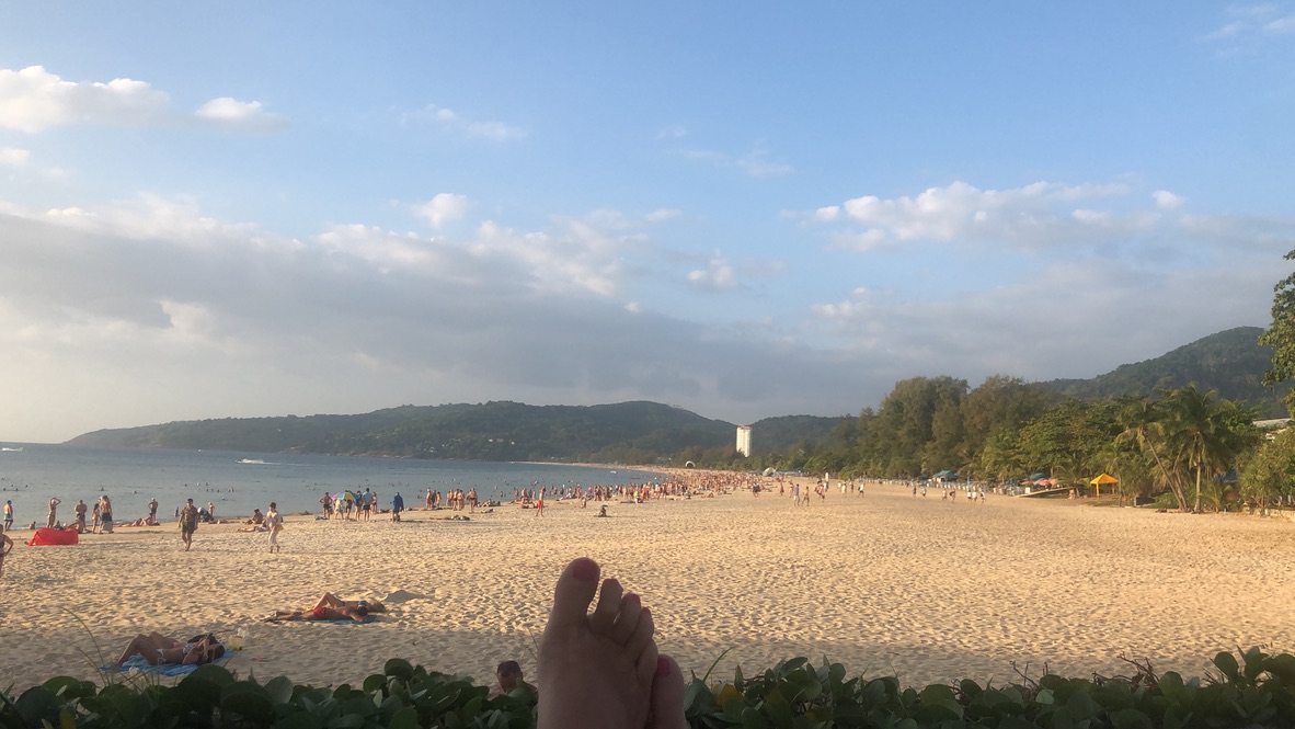 Blick auf den Strand Richtung Norden