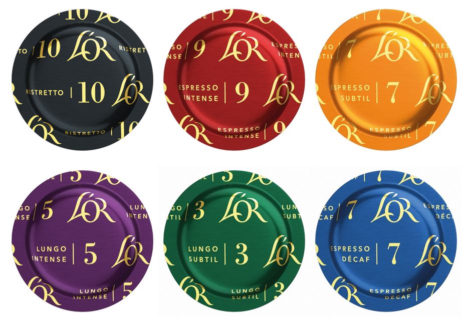 L OR Tasting Box 6 flavours 6x50 Pads for Nespresso Pro