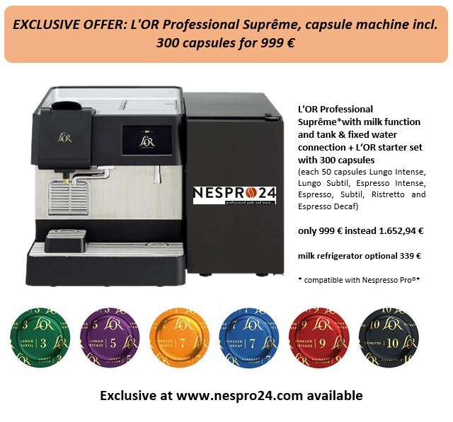 Nespresso Pro Compatibles Descafeinado Capsulas Planas