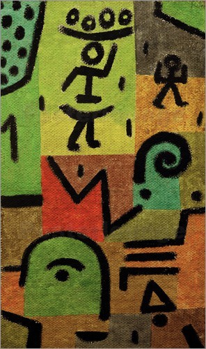 und weiter gehts im Herbst mit der "Citronenernte" von Paul Klee; Inspi: das Bild