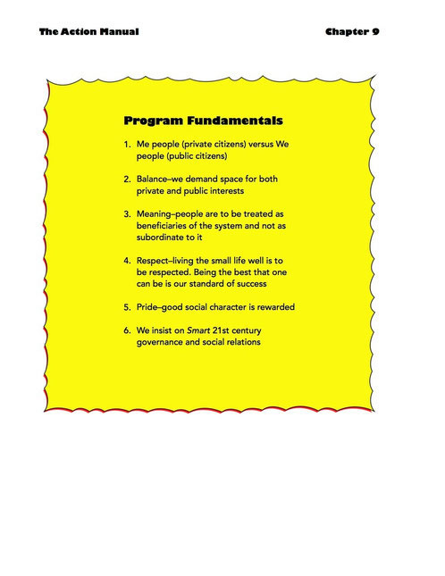 The Action Manual's Program fundamentals