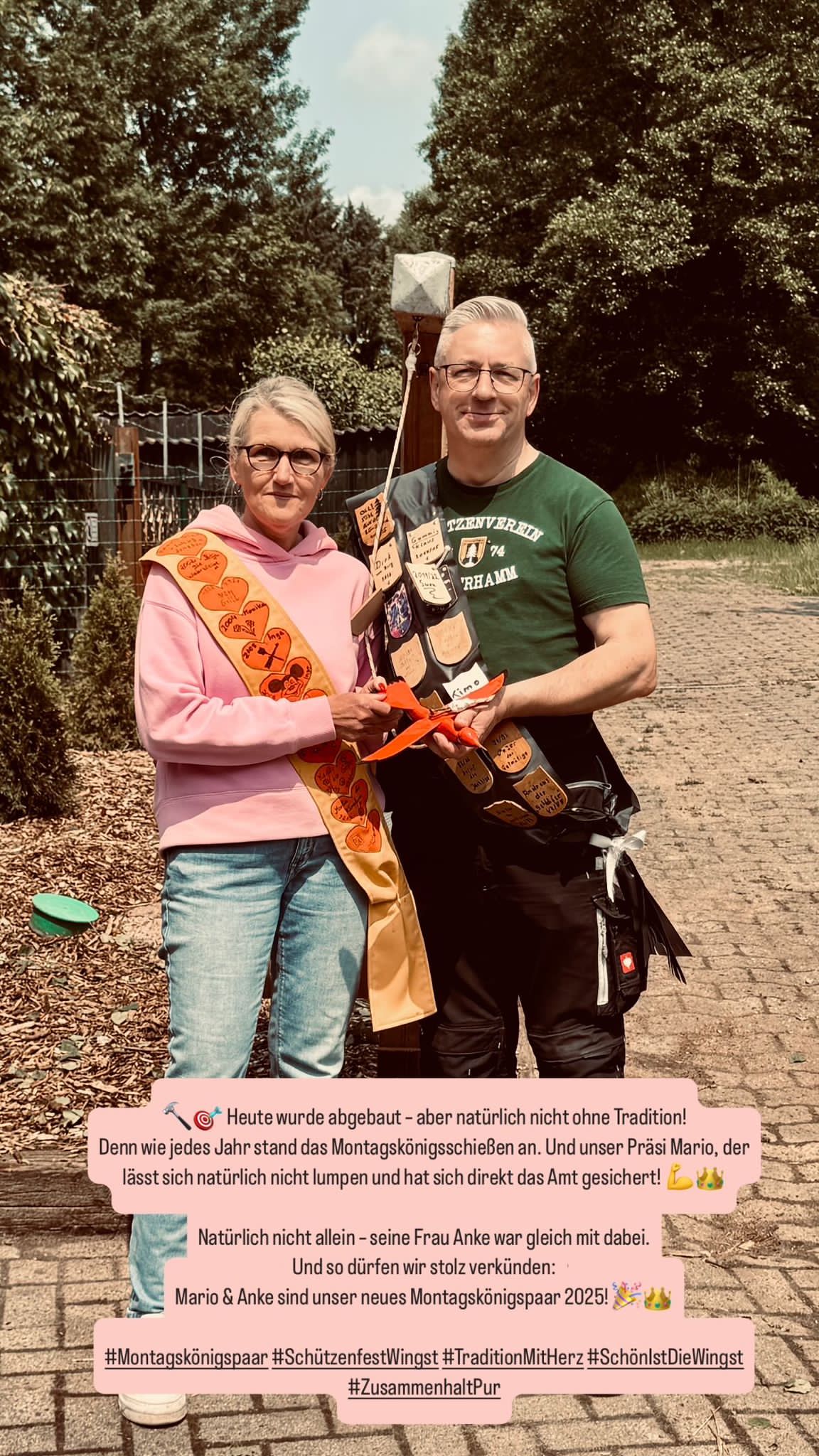 Montagskönigspaar Anke und Mario