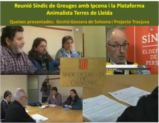 Ipcena porta al Síndic la Gestió de la Gossera de Solsona i el projecte per tractar residus a la planta de purins de Tracjusa a Juneda