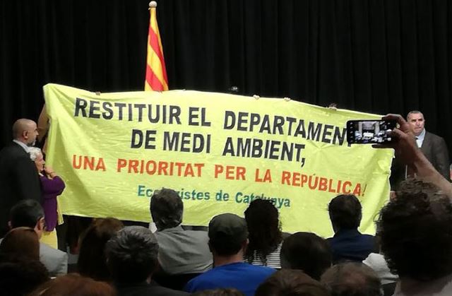 COMUNICAT DE PREMSA: Restituir el Departament de Medi Ambient per al Futur de Catalunya