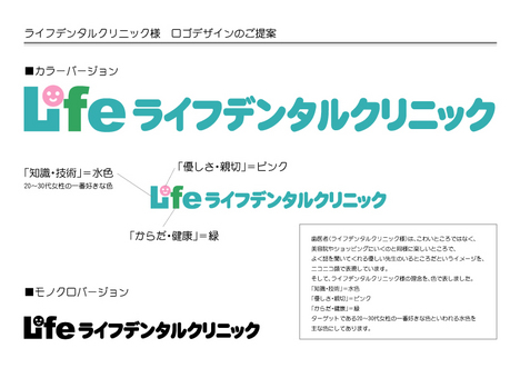 歯科医院様ロゴデザイン例