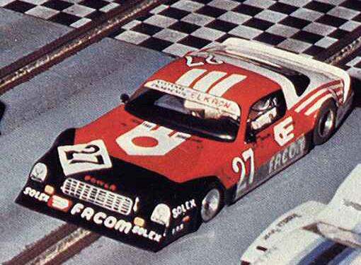 La Camaro de Jean-Pierre Jarier ? Non. Une slot car de production de Pierre Engels à Thoiry en 1985.