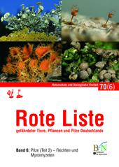 Rote Liste gefährdeter Tiere, Pflanzen und Pilze Deutschlands  Band 6: Pilze (Teil 2) – Flechten und Myxomyzeten 