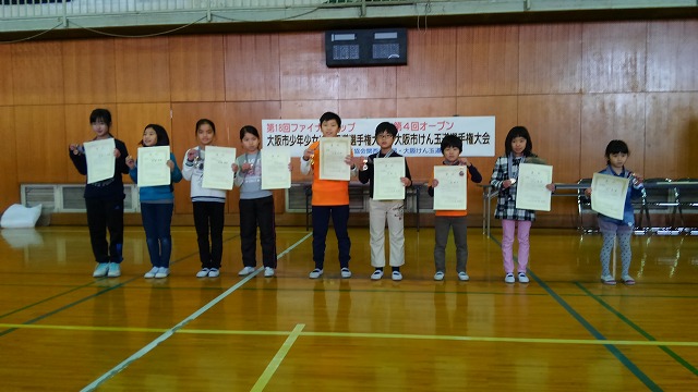 もしかめ大会　表彰者（低学年・中学年・高学年）