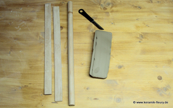 Töpfer-DIY: Keramik-Kühlschrankmagnet Schritt1