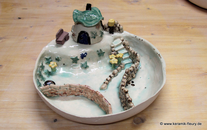 Kindertöpferkurse - Miniaturengarten