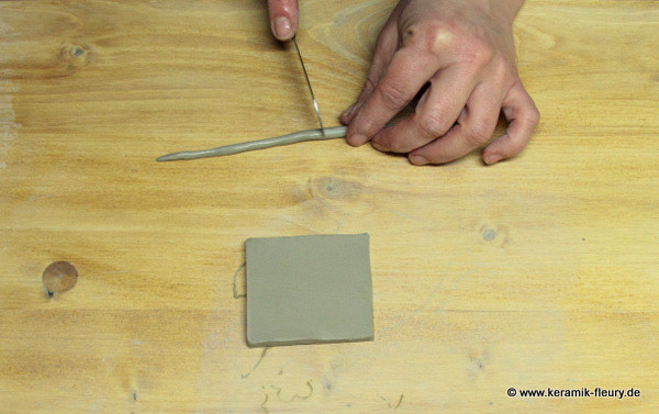 Töpfer-DIY: Keramik-Kühlschrankmagnet Schritt 5