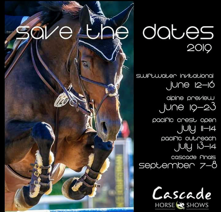 Our own Renegade made it onto the 2019 Cascade horse show ads! You can be sure to see us there again!