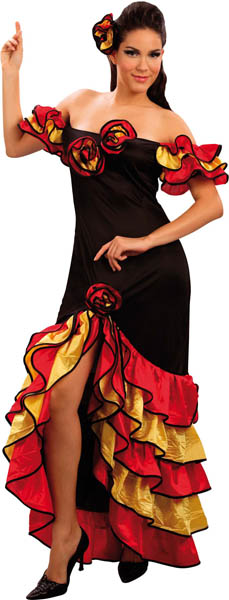 Déguisement, costume femme danseuse de Rumba, déguisements de danse au féminin à acher