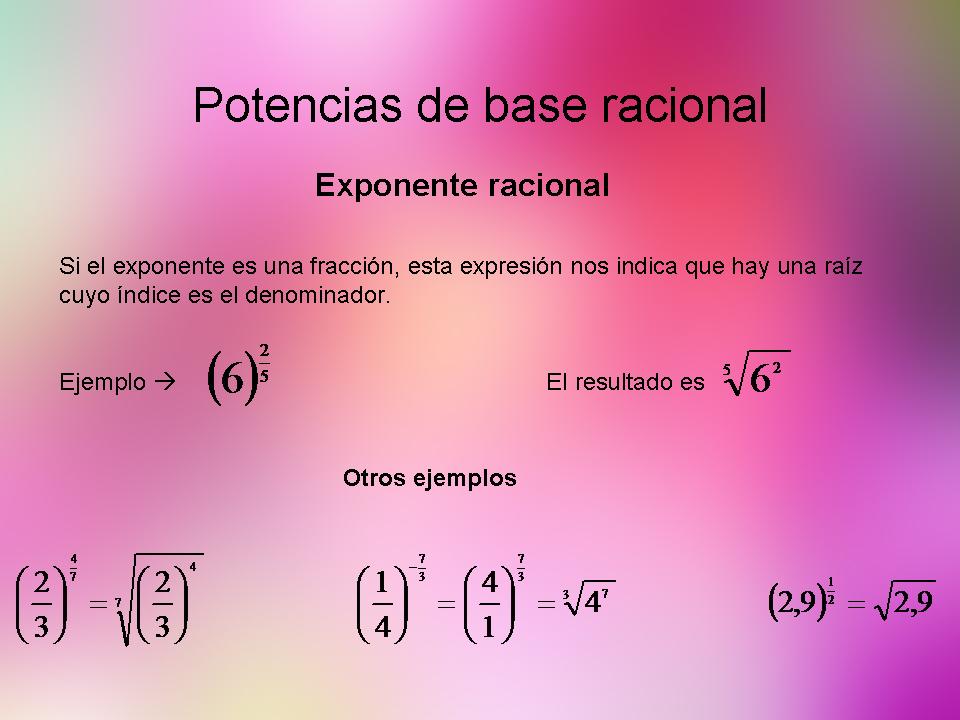Exponente racional