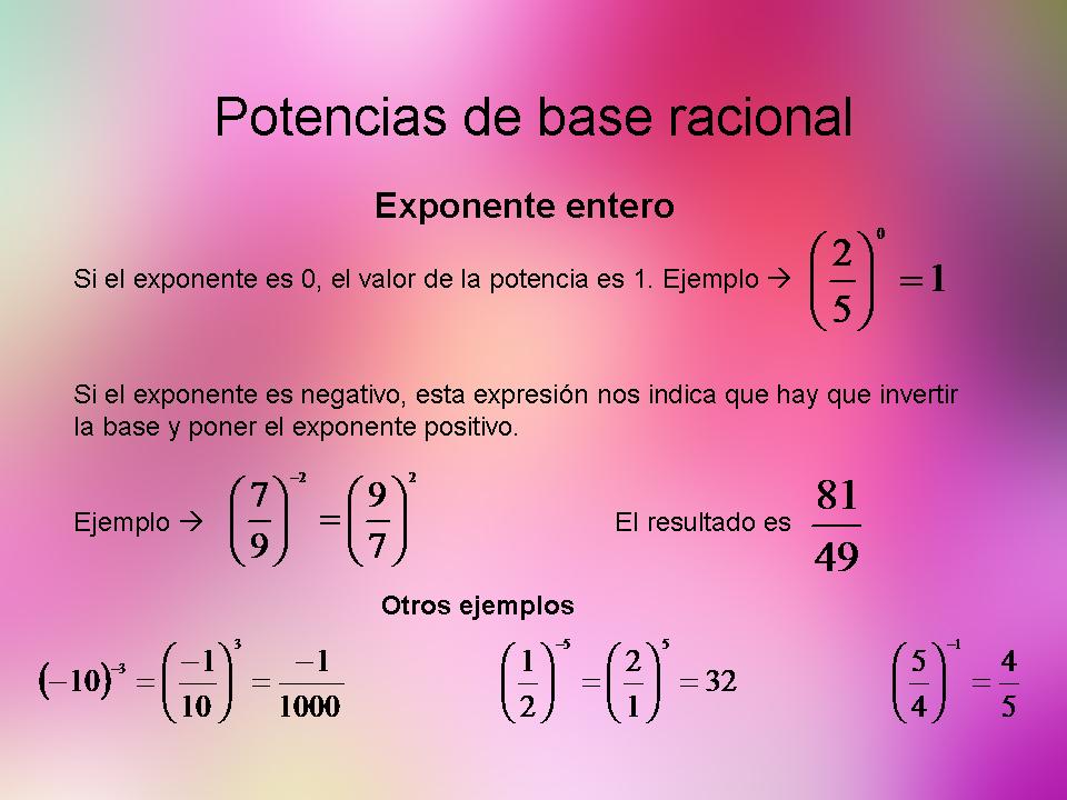 Exponente entero
