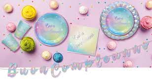 PIATTI MONOUSO  COMPLEANNO STARDUST