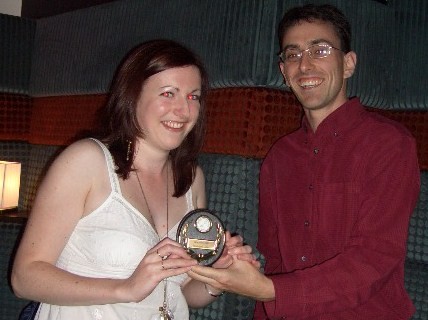 2007 awards night - Sarah B - best player ladies team