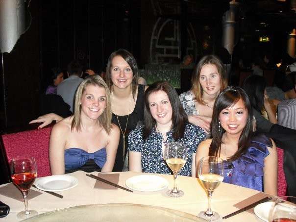 xmas social - lou, nikki, sarah B, toni & mo