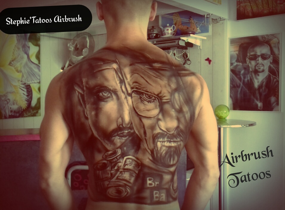 AIRBRUSH TATOO " BREAKING BAD"à main levée