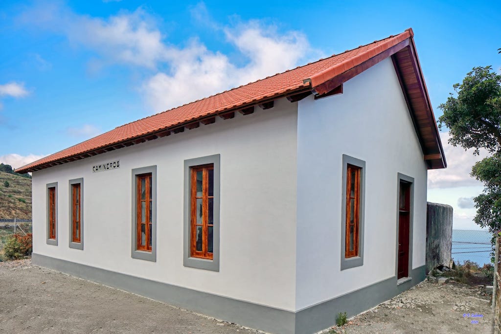 Casillas de peones camineros en la isla de La Palma