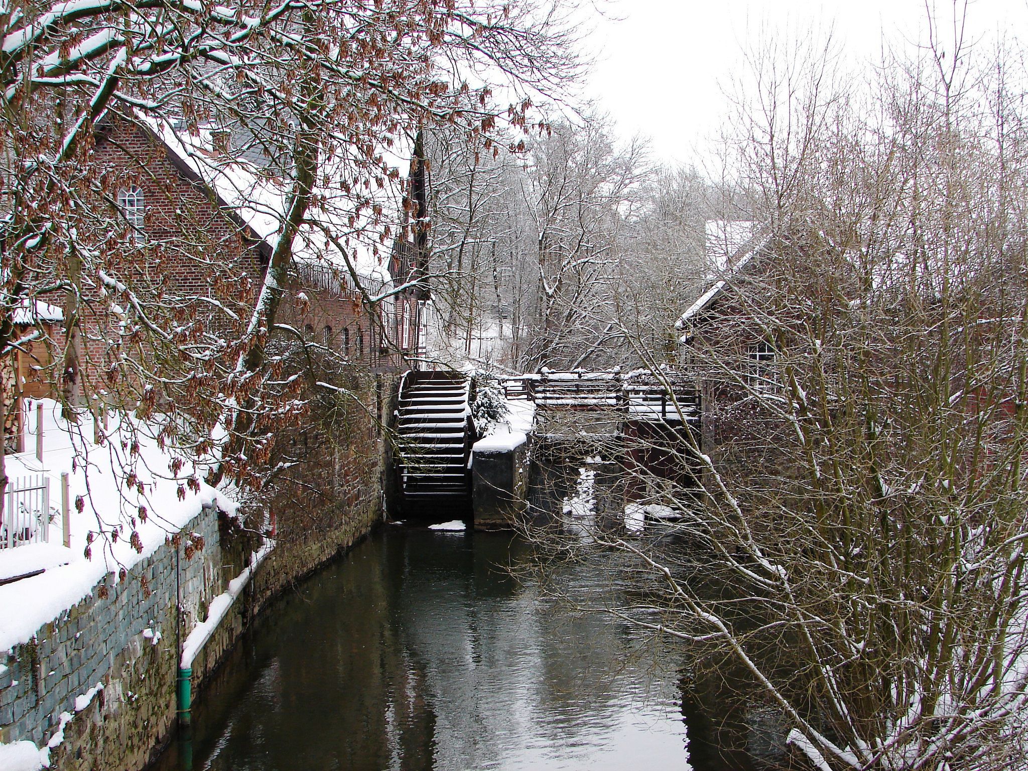 Die winterliche Mühle