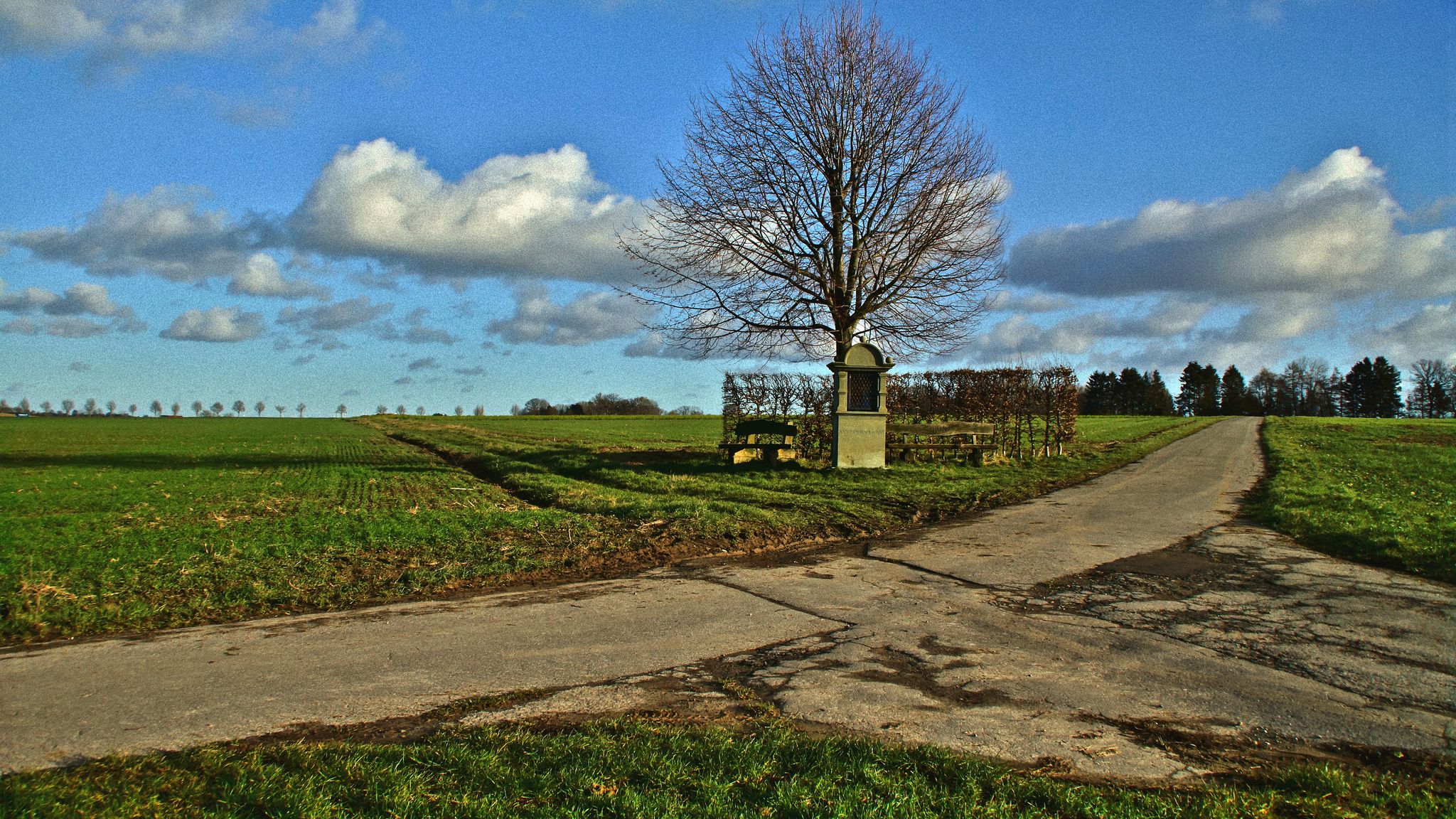 Der Johannesbildstock im Oberbergheimer Feld