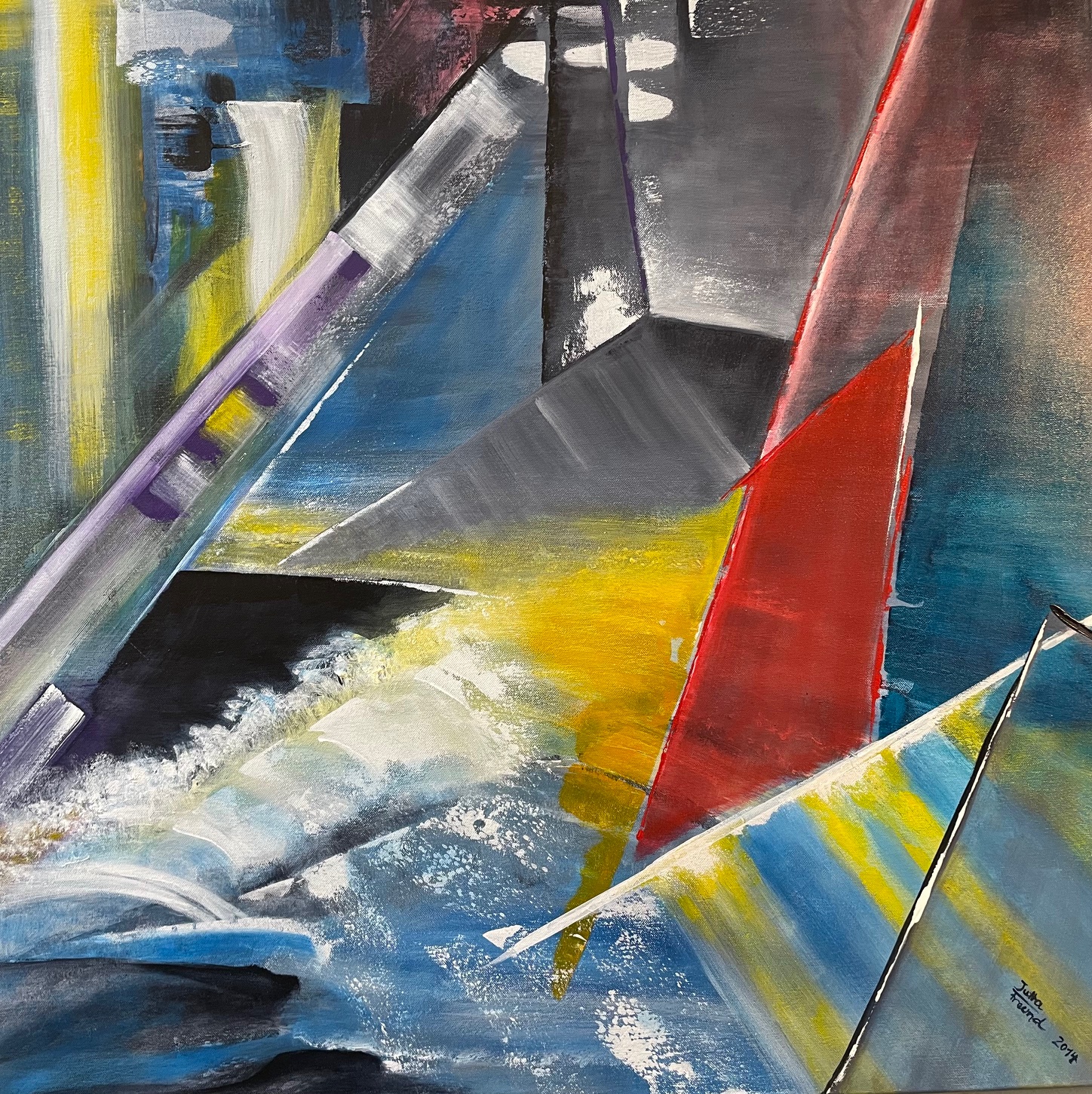 Die Kraft des Wassers - Acryl Lwd.
