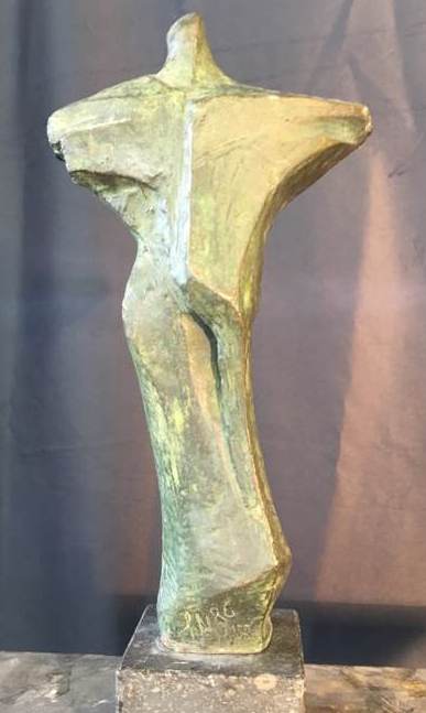 kleine Kreuzform Bronze Arbeitsmodell 25 x 13 cm