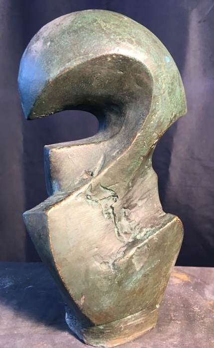 Kopflastig Bronze 22 x 12 cm