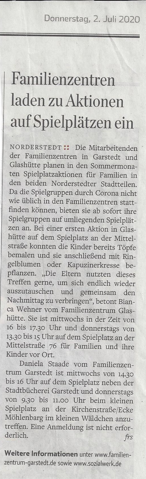 Hamburger Abendblatt - Norderstedt 02.07.2020