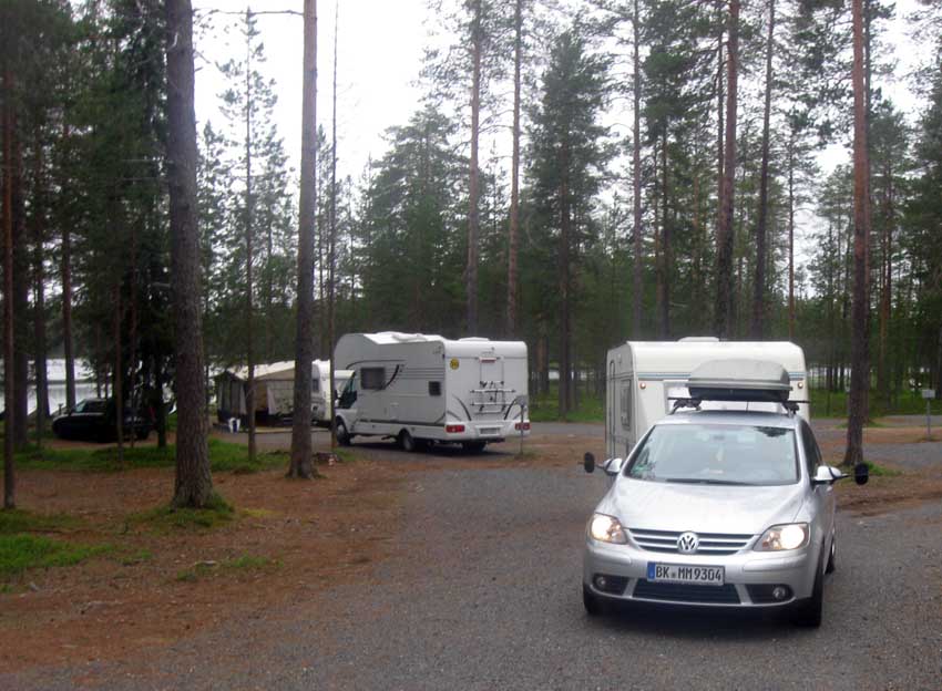 Abreise vom Campinplatz Kylmäluoma