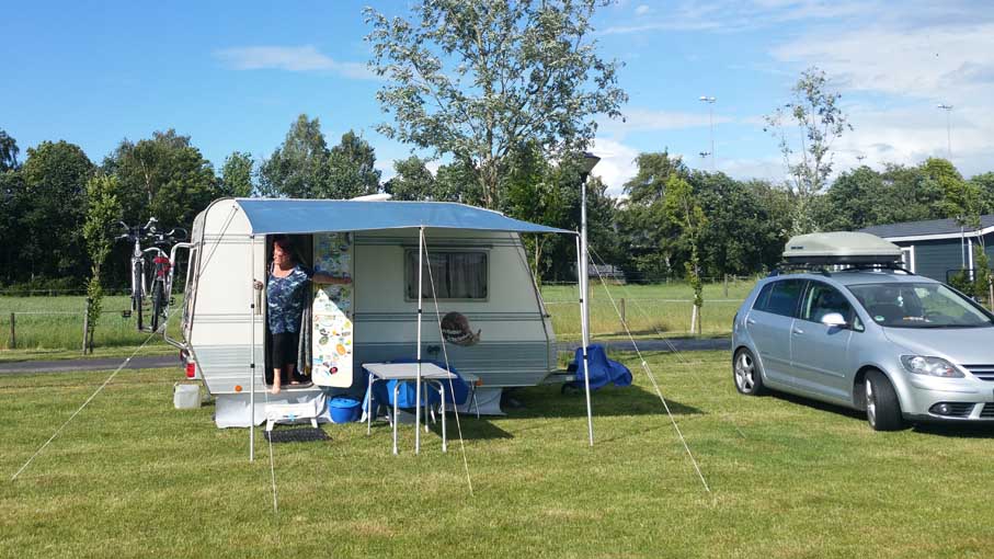 Unser Stellplatz auf Camping De Peelport