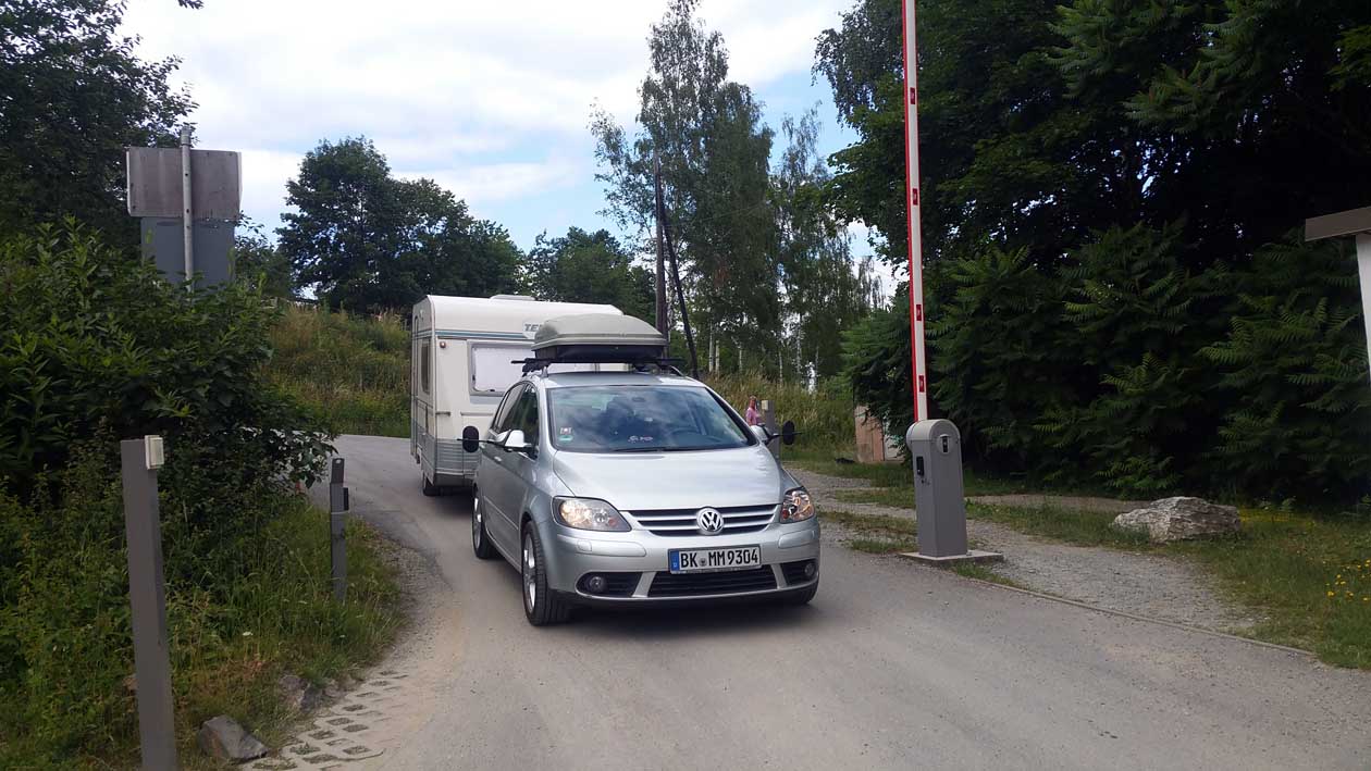 Ankunft af dem CP Saalburg