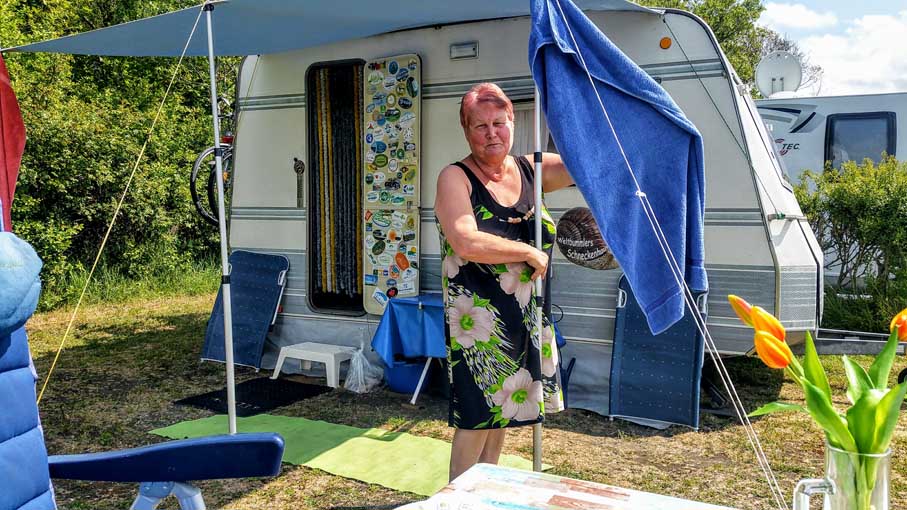 Dünkirchen, Campingplatz "De Licorno" - Das Einhorn