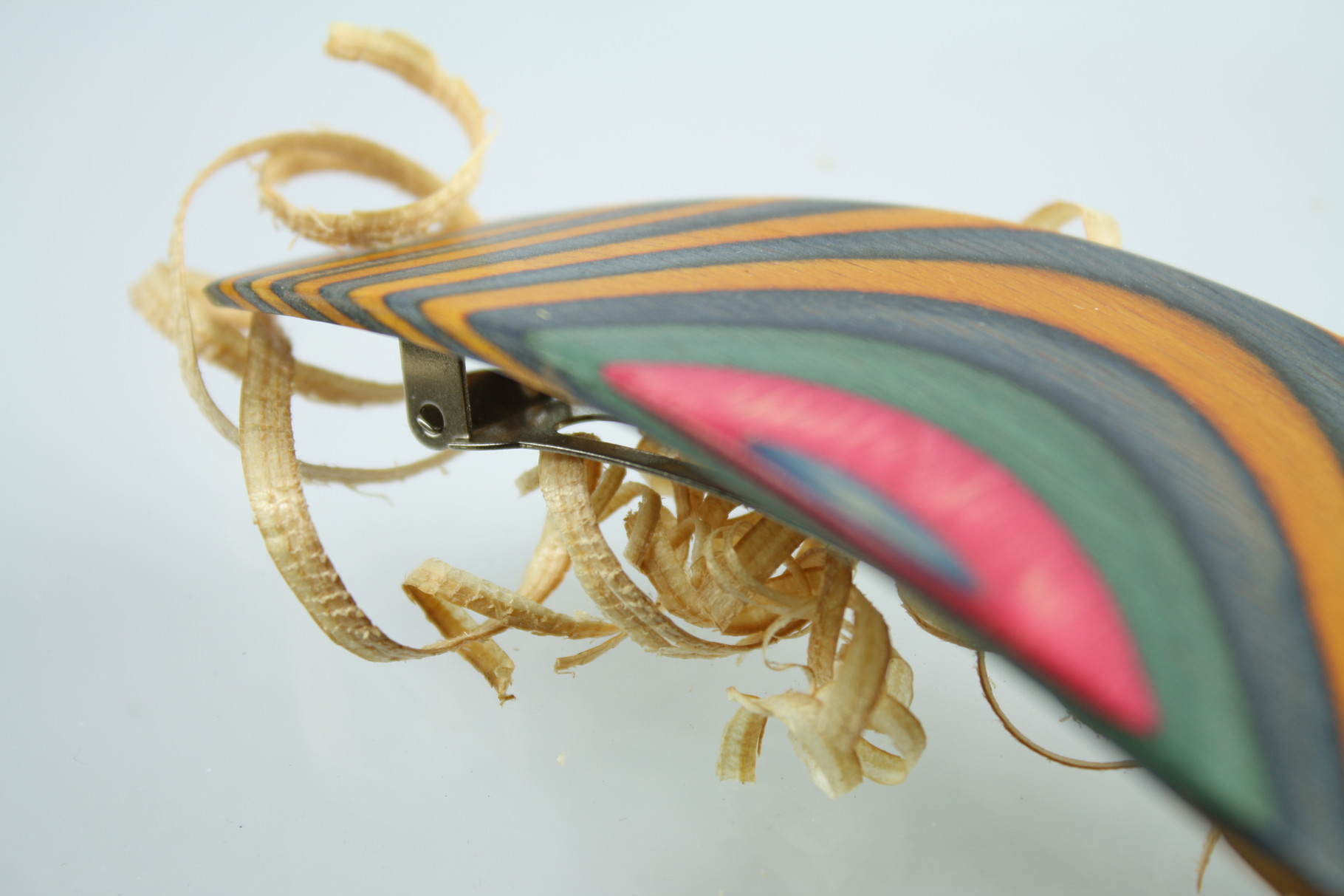 ISLAND PIERCINGS Haarspange Aus Holz - Handgefertigtes Unikat Mit Muscheleinlagen