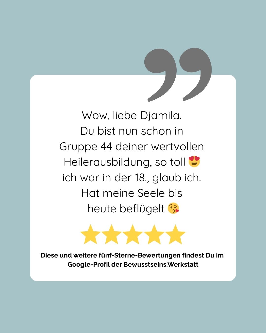 Rezension bewusstseinswerkstatt