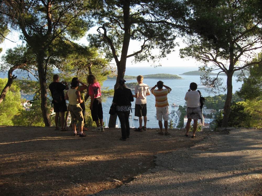 Welche ein Ausblick auf Hvar von der Burg!