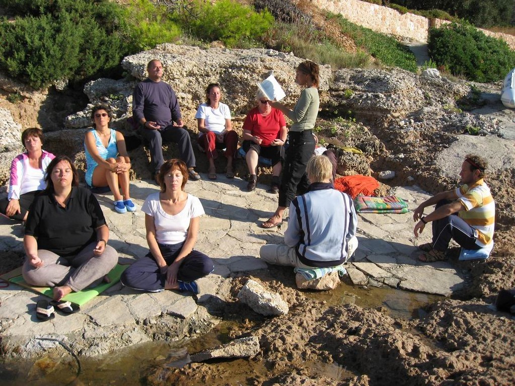 Morgenmeditation am Meer